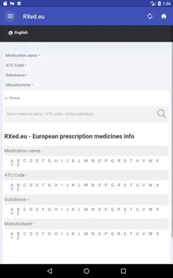 Medicine/Drugs List android App screenshot 1